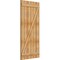 Ekena Millwork Joined Board-n-Batten Shutters w/Z-Bar, Rough Sawn Western Red Cedar, 32 1/4W x 69H, PR RBJ06Z32X069RWR - alternate 4